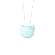 Mini Bear Style Neck Formaldehyde Negative Ion PM2.5 Removal Air Purifier for Kids (Blue)