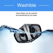 Silicone Protective Reusable PM2.5 KN95 Respirator Mask Replaceable Filter Antivirus Anti-fog Face Mask