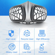 Silicone Protective Reusable PM2.5 KN95 Respirator Mask Replaceable Filter Antivirus Anti-fog Face Mask