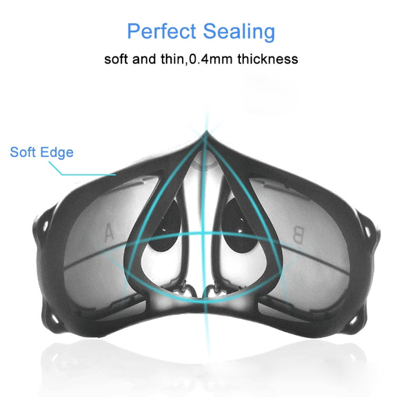 Silicone Protective Reusable PM2.5 KN95 Respirator Mask Replaceable Filter Antivirus Anti-fog Face Mask