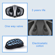 Silicone Protective Reusable PM2.5 KN95 Respirator Mask Replaceable Filter Antivirus Anti-fog Face Mask