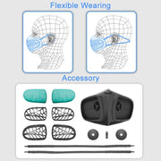 Silicone Protective Reusable PM2.5 KN95 Respirator Mask Replaceable Filter Antivirus Anti-fog Face Mask