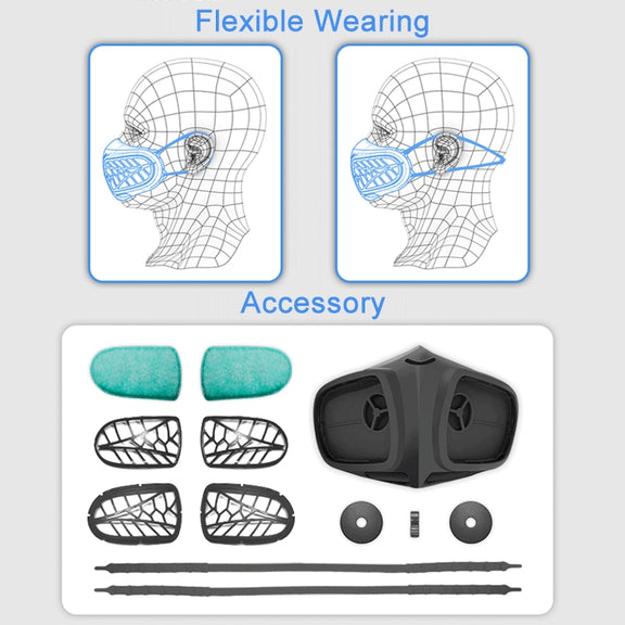Silicone Protective Reusable PM2.5 KN95 Respirator Mask Replaceable Filter Antivirus Anti-fog Face Mask