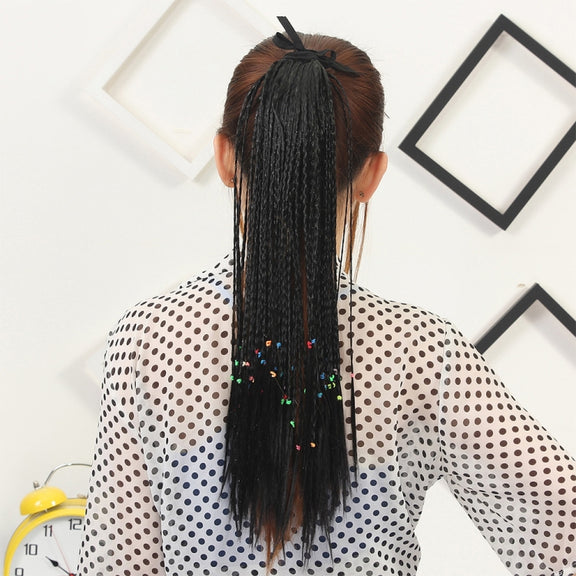 Bosnian Style Handmade Scorpion Wig Ponytail Strap Ponytail (Black)