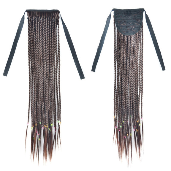 Bosnian Style Handmade Scorpion Wig Ponytail Strap Ponytail (Dark Brown)