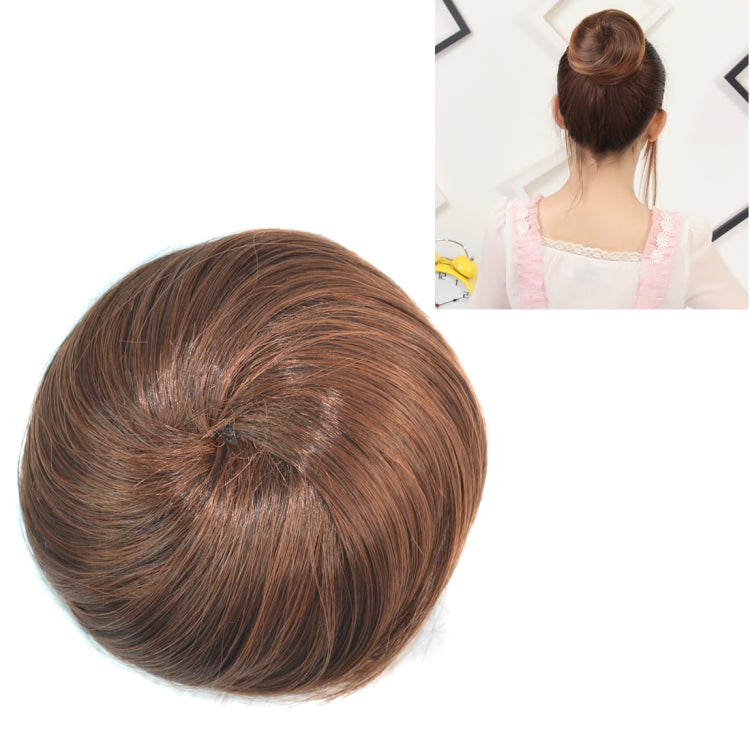 Wig Bun Flower Shape Hair Package Hair Disk(Light Brown)