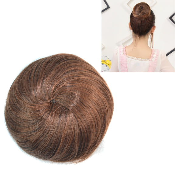 Wig Bun Flower Shape Hair Package Hair Disk(Light Brown)
