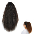 Natural Retro Short Curly Hair Clip-on Corn Blanching Horsetail Wig (Black Brown) - free shipping - PMC TechLife - Order now!