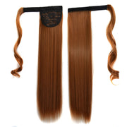 27# Invisible Seamless Bandage-style  Wig Long Straight Hair Wig Ponytail