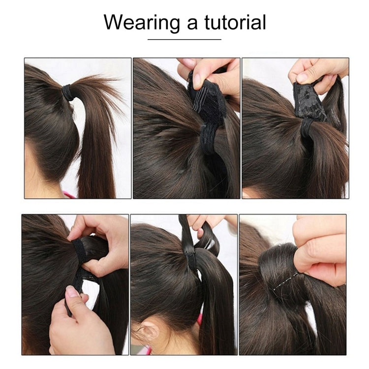 2# Invisible Seamless Bandage-style  Wig Long Straight Hair Wig Ponytail