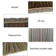 16# One-piece Seamless Five-clip Wig Long Straight Wig Piece