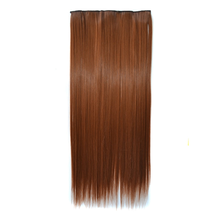 30# One-piece Seamless Five-clip Wig Long Straight Wig Piece