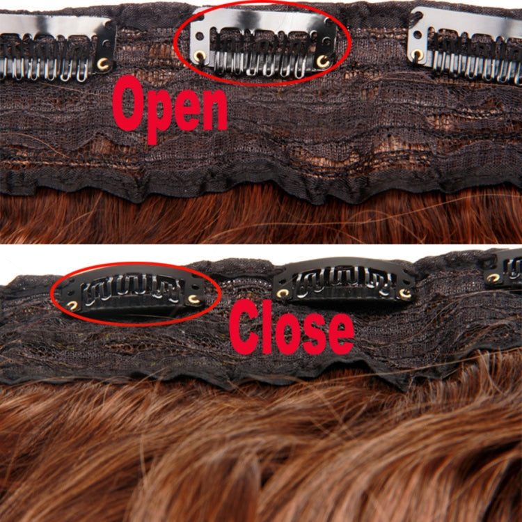 33# One-piece Seamless Five-clip Wig Long Straight Wig Piece