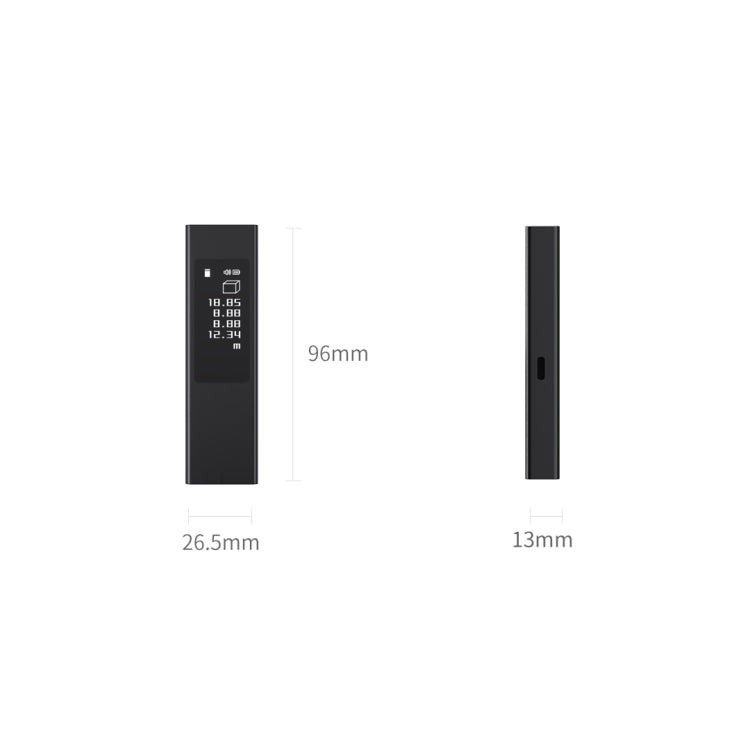 Original Xiaomi Youpin DUKA LS5 Touch Screen High-precision Infrared Laser Rangefinder (Black)