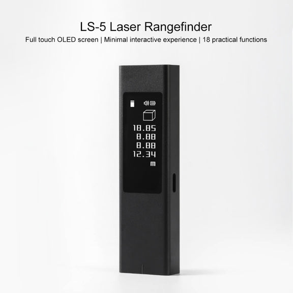 Original Xiaomi Youpin DUKA LS5 Touch Screen High-precision Infrared Laser Rangefinder (Black)