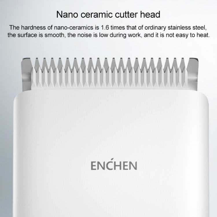 Original Xiaomi Enchen Boost Intelligent Fast Charging Electric Hair Trimmer Haircut Machine (White)