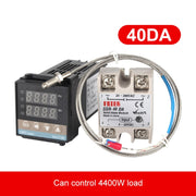 REX-C100 Thermostat + Thermocouple + SSR-40 DA Solid State Module Intelligent Temperature Control Kit