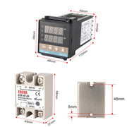 REX-C100 Thermostat + Thermocouple + SSR-40 DA Solid State Module Intelligent Temperature Control Kit