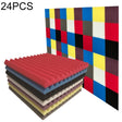 24 PCS Recording Studio Drum Room Acoustic Foam, Random Color Delivery - Windshield by PMC TechLife | Online Shopping South Africa | PMC TechLife | Buy Now Pay Later Mobicred