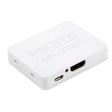 4K HDMI Splitter Full HD 1080p Video HDMI Switch Switcher 1x2 Split Out Amplifier Dual Display for HDTV DVD PS3 Xbox(White) - Splitter by PMC TechLife | Online Shopping South Africa | PMC TechLife | Buy Now Pay Later Mobicred