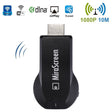 MiraScreen WiFi Display Dongle / Miracast Airplay DLNA Display Receiver Dongle Wireless Mirroring Screen Device with 2 in 1 USB Cable (Black) - Wireless Display Dongle by PMC TechLife | Online Shopping South Africa | PMC TechLife | Buy Now Pay Later Mobicred