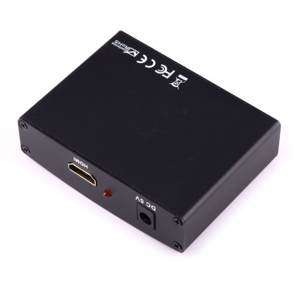 1080P HD HDMI to YPbPr Video and R/L Audio Adapter Converter(Black)