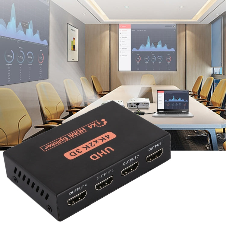CY10 UHD 4K x 2K 3D 1 x 4 HDMI Splitter (AU Plug)