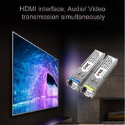 OPT882 HDMI Extender (Receiver & Sender) Fiber Optic Extender , Transmission Distance: 20KM (EU Plug)