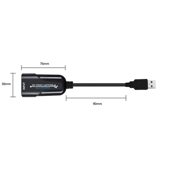 K004 HDMI to USB 3.0 UVC HD Video Capture (Black)