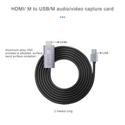 Z36 HDMI Male to USB Male HD Video Capture Card, Cable Length: 2m