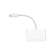 NK-103C 4 In 1 8 Pin to HDMI Multi-function Mobile Phone Converter Adapter (White)