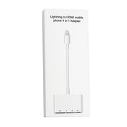 NK-103C 4 In 1 8 Pin to HDMI Multi-function Mobile Phone Converter Adapter (White)