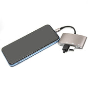 1040KEY 8 Pin to USB + Type-C / USB-C + OTG Multi-function Converter Adapter