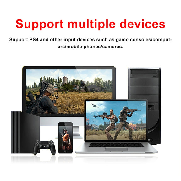 Z35 HDMI Female + Mic to HDMI Female + Audio + USB HD Video & Audio Capture Card with Loop