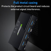 AIMOS AM-KM404K USB2.0 4 In 4 Out Switcher
