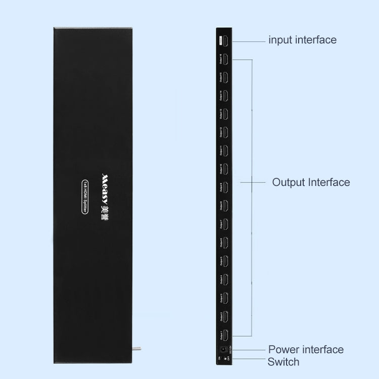 Measy SPH116 1 to 16 4K HDMI 1080P Simultaneous Display Splitter(US Plug)