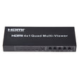 4 in 1 Out HDMI Quad Multi-viewer with Seamless Switcher, EU Plug - Switch by PMC TechLife | Online Shopping South Africa | PMC TechLife | Buy Now Pay Later Mobicred