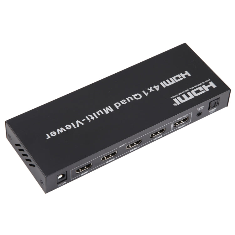 4 in 1 Out HDMI Quad Multi-viewer with Seamless Switcher, UK Plug
