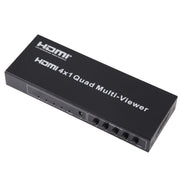 4 in 1 Out HDMI Quad Multi-viewer with Seamless Switcher, UK Plug
