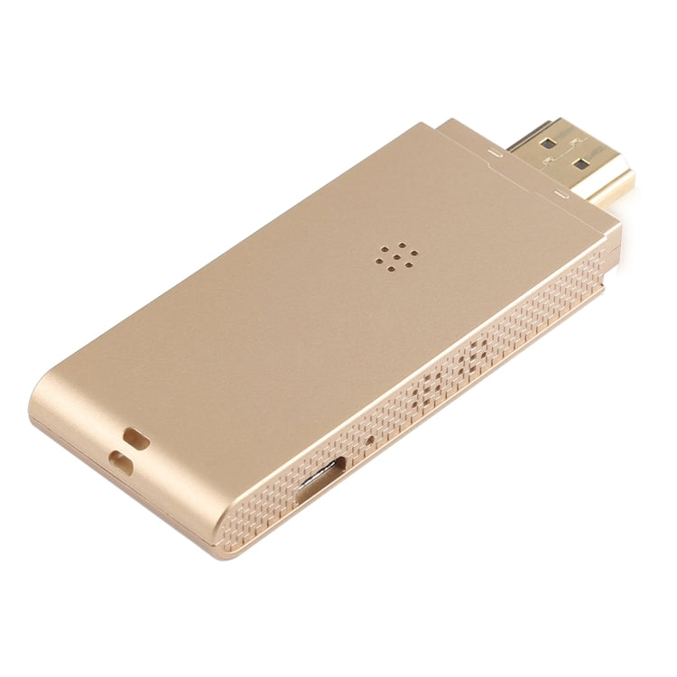 2 Systems x 2 Modes Super Dongle Wire and Wireless HDMI HDTV Mirror Adapter for Android, iOS (Gold)