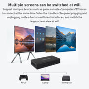 Measy SWH4631 4K 60Hz 3 In 1 Out HDMI Converter Switcher, Plug Type: EU Plug (Black)