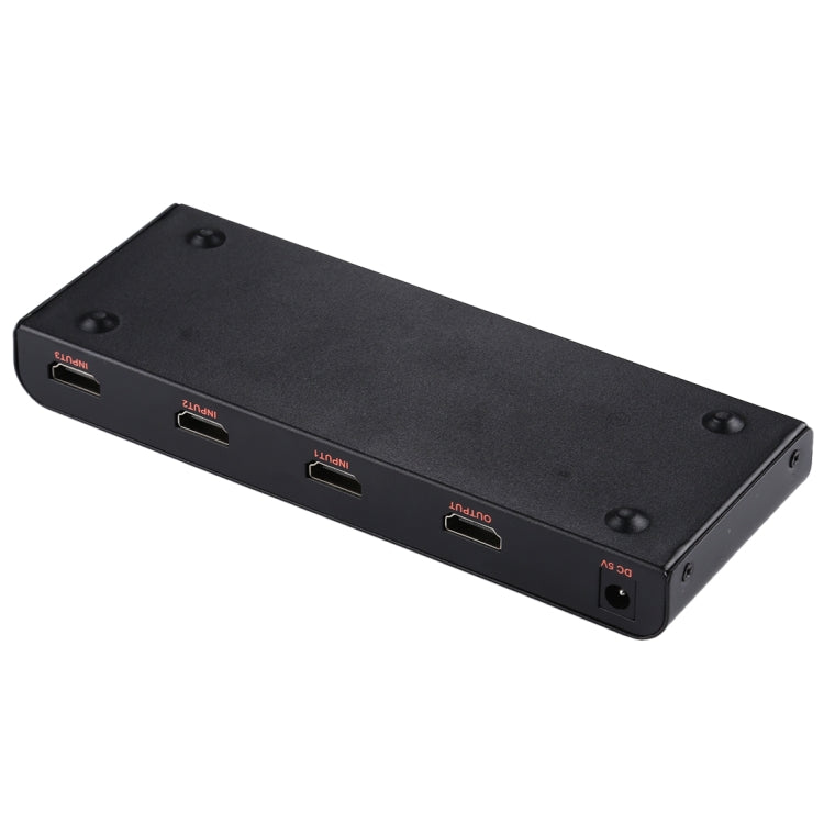 3X1 4K/60Hz HDMI 2.0 Switch with Remote Control, EU Plug