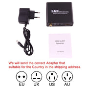 NEWKENG X5 HDMI to DVI with Audio 3.5mm Coaxial Output Video Converter, AU Plug