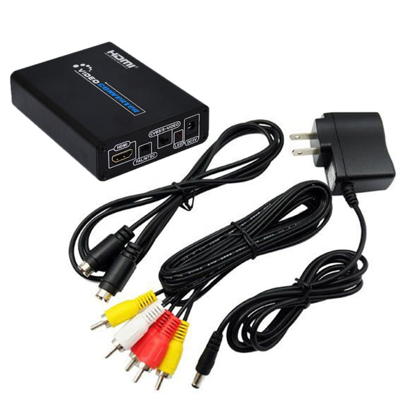 HDMI to Composite / AV S-Video Converter RCA CVBS/L/R Video Converter Adapter, AU Plug