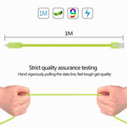 HAWEEL 1m 2 in 1 Micro USB & 8 Pin to USB Data Sync Charge Cable(Green)