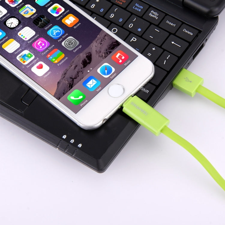 HAWEEL 1m 2 in 1 Micro USB & 8 Pin to USB Data Sync Charge Cable(Green)