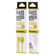 HAWEEL 1m High Speed 35 Cores 8 Pin to USB Sync Charging Cable for iPhone, iPad(Yellow)