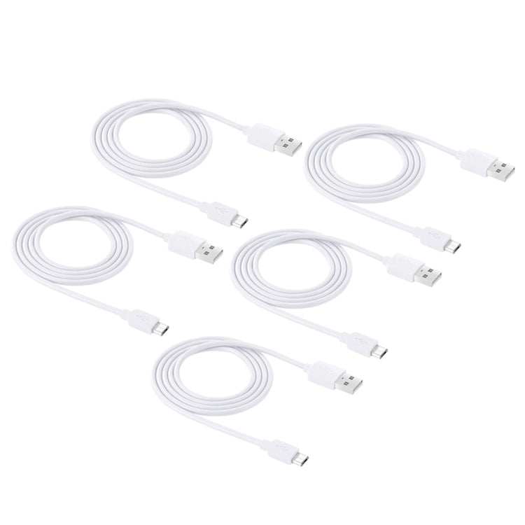 5 PCS HAWEEL 1m High Speed Micro USB to USB Data Sync Charging Cable Kits, For Samsung, Huawei, Xiaomi, LG, HTC and other Smartphones