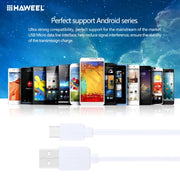 5 PCS HAWEEL 1m High Speed Micro USB to USB Data Sync Charging Cable Kits, For Samsung, Huawei, Xiaomi, LG, HTC and other Smartphones