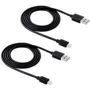 2 PCS HAWEEL 1m High Speed 8 pin to USB Sync and Charging Cable Kit for iPhone, iPad(Black)